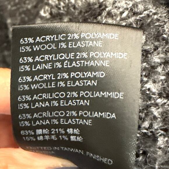 Free People Moira slouchy sweater size small black/gray - Picture 7 of 8